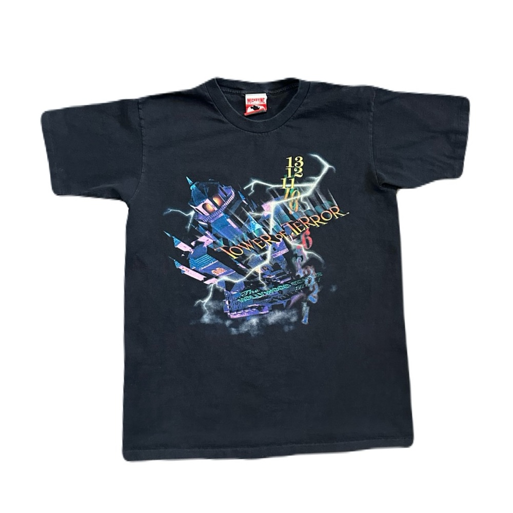 VTG 90s Disney Twilight Zone Tower of Terror Mickey Inc. USA Shirt Single Stitch
